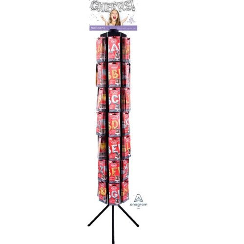 42 Peg Spinner Stand for Air-Filled Letters & Numbers