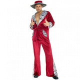 Costume Burgundy Pimp Daddy Men's X-Large