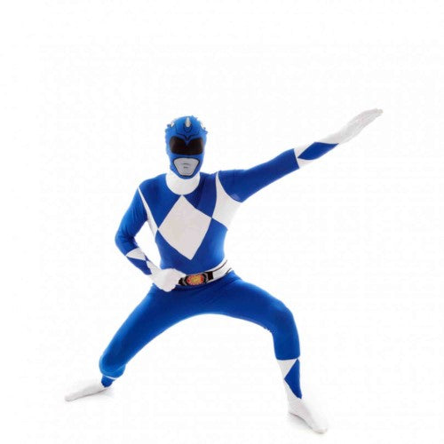 Costume Blue Power Rangers Morphsuit Adult XX-Large