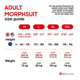 Costume White Power Rangers Morphsuit Adult Size Medium