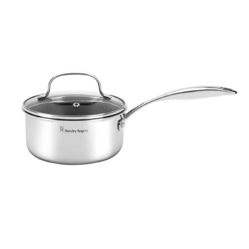 Stanley Rogers SR-Matrix Non-stick Saucepan with Glass Lid 16cm / 1.7L