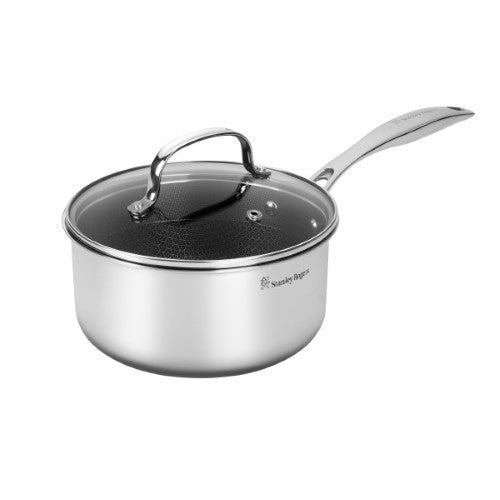 Stanley Rogers SR-Matrix Non-stick Saucepan with Glass Lid 18cm / 2.3L