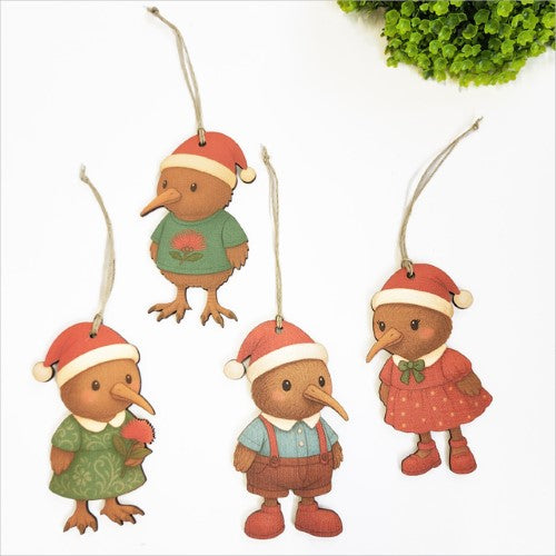 Pop Out Ornament - Kiwi Xmas Set (21 x 29.5 x 0.3cm)