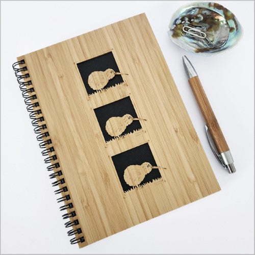 Small Bamboo Journal - Square Kiwi (16 x 21cm)