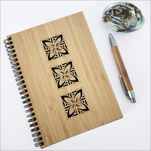 Small Bamboo Journal - Square Tapa 2 (16 x 21cm)