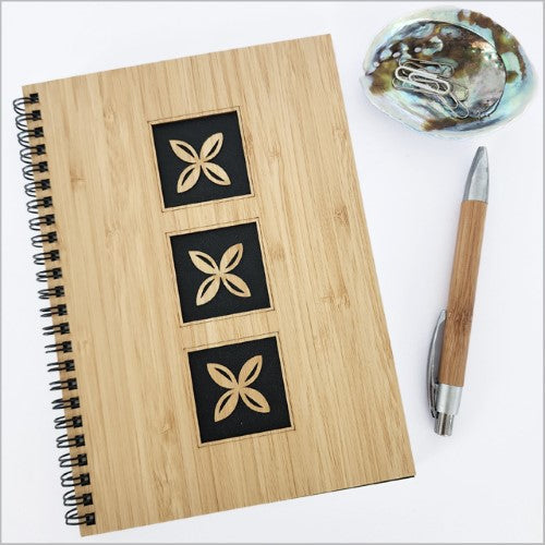 Small Bamboo Journal - Square Tapa 4 (16 x 21cm)