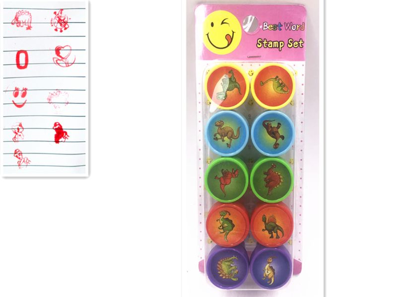 Stamps - Dinos 10pcs (6 Packs)