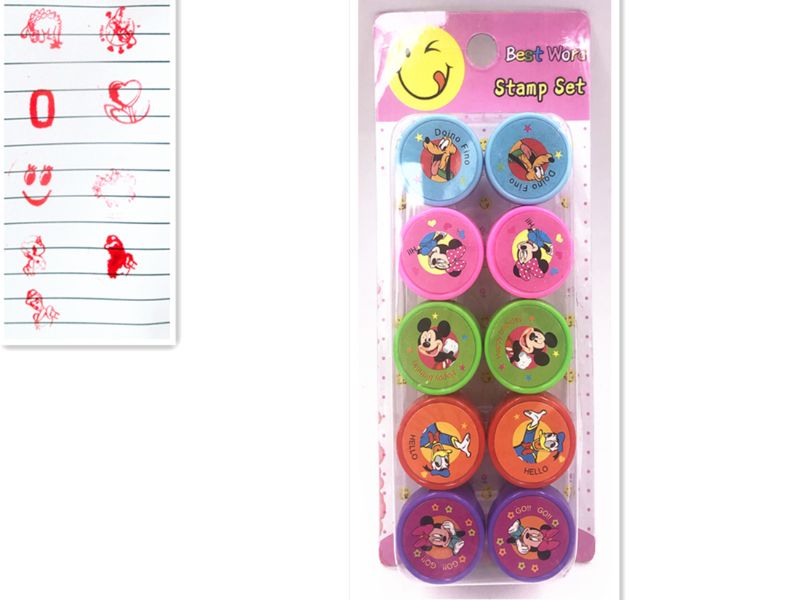 Stamps - Mickey 10pcs (6 Packs)