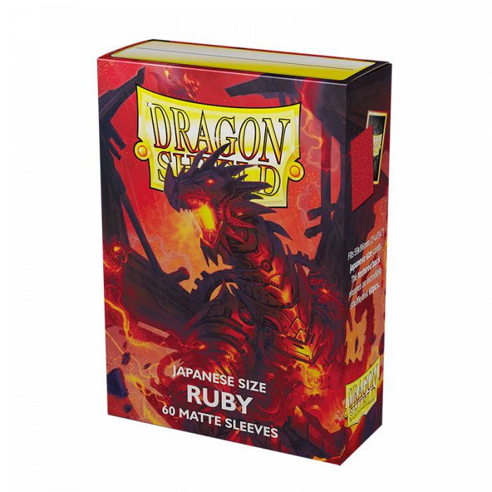 Dragon Shield: Japanese Size Sleeves - Matte - Ruby