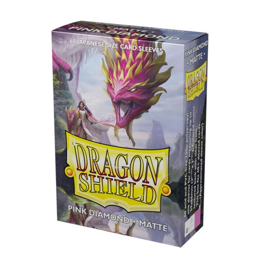 Dragon Shield: Japanese Size Sleeves  - Matte  - Pink Diamond