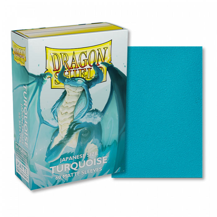 Dragon Shield: Japanese Size Sleeves  - Matte  - Turquoise