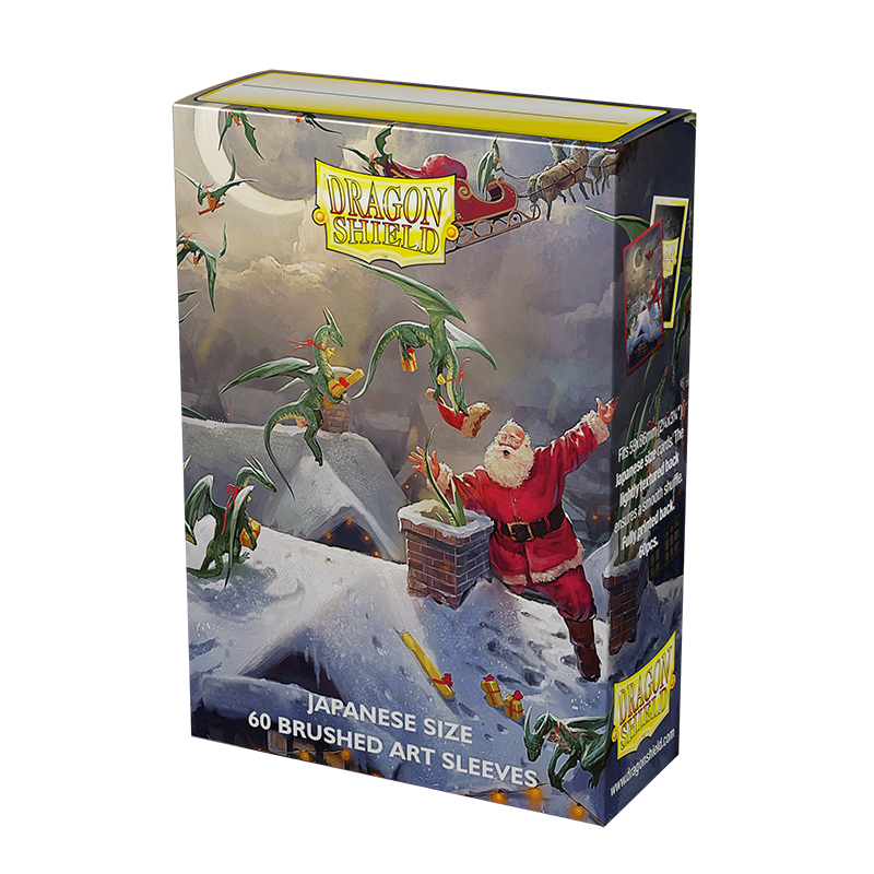 Dragon Shield: Japanese Size Sleeves  - Brushed Art  - Christmas 2023