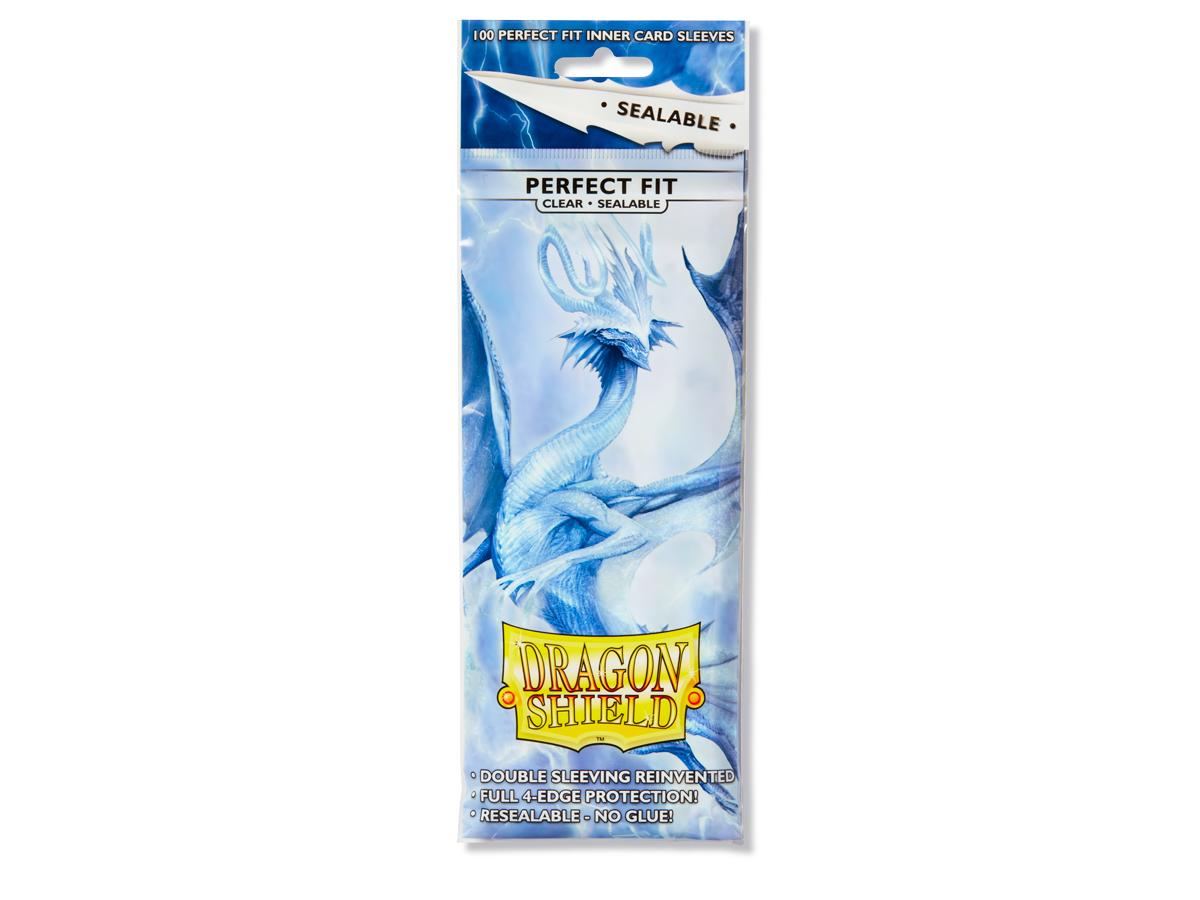 Dragon Shield: Perfect Fit Inner Sleeves  - Sealable  - Smoke