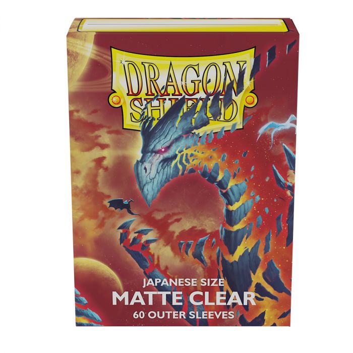 Dragon Shield: Japanese Size Outer Sleeves  - Matte  - Clear
