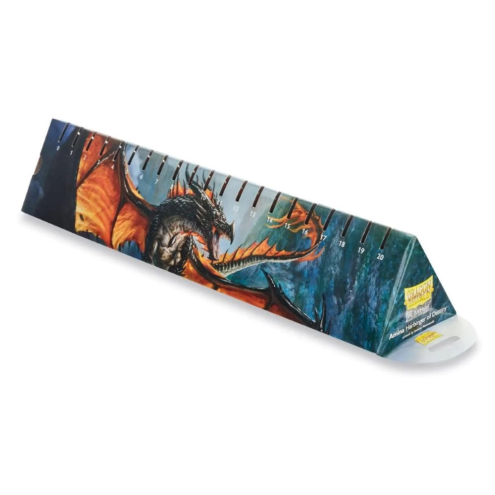 Dragon Shield: Playmat  - Case & Coin  - Black (Amina, Harbinger of Destiny)