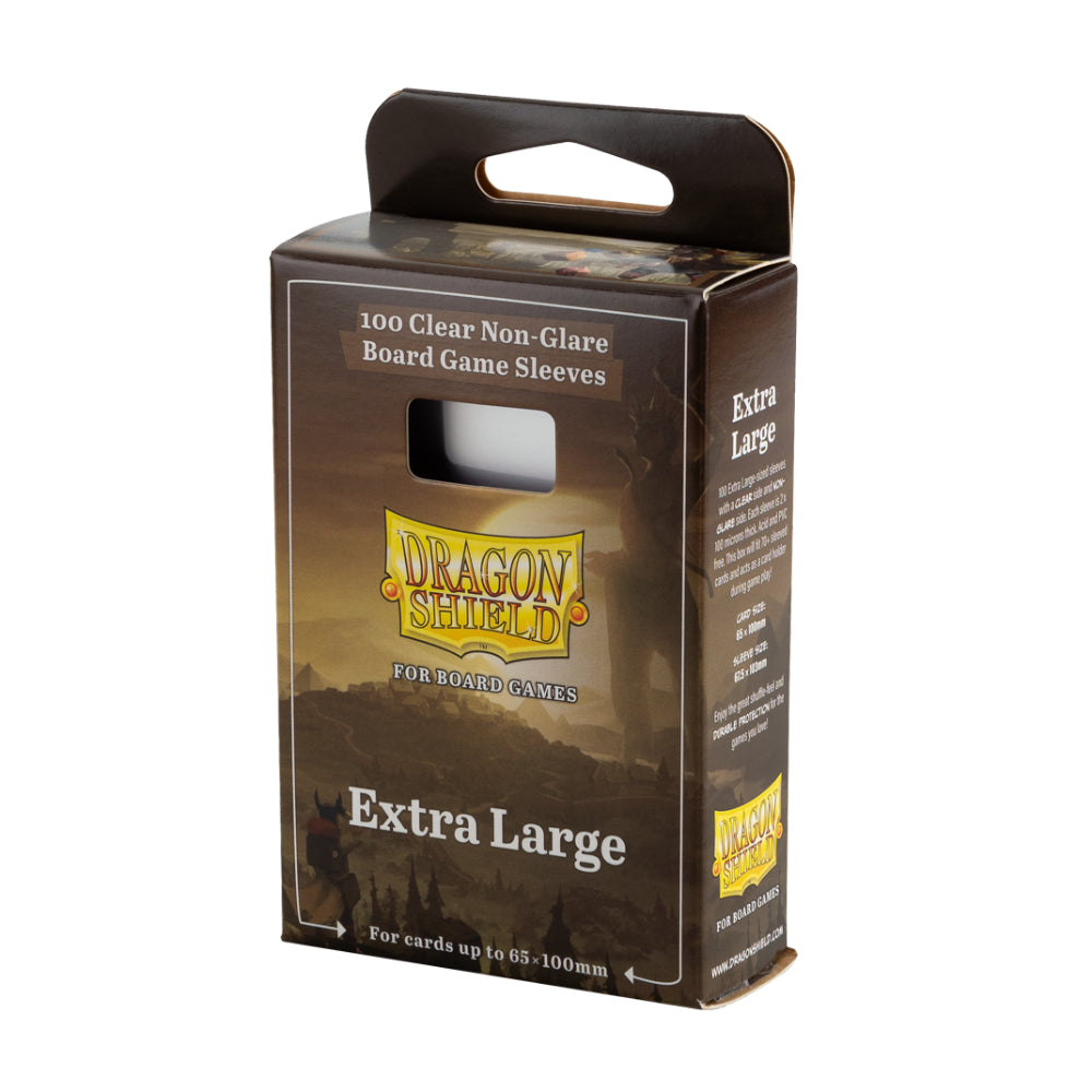 Dragon Shield: Board Game Sleeves  - Clear Non-Glare  - Extra Large