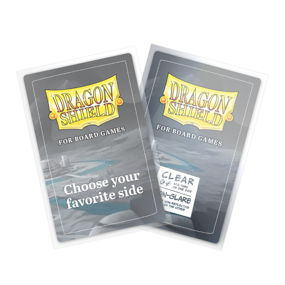 Dragon Shield: Board Game Sleeves  - Clear Non-Glare  - Extra Large