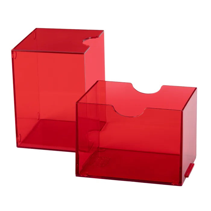 Dragon Shield: Deck Box  - Strongbox  - Clear: Red