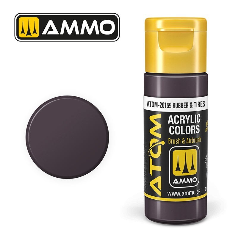 Ammo by MIG - Atom Color - Rubber & Tires 20ml