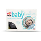 Baby Earmuffs - Black/Blue Checkered - Em's 4 Kids
