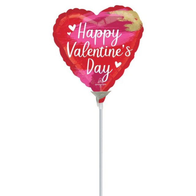 Whimsical 10cm inflated Valentine's decoration with vibrant colors, perfect for adding love to any romantic setting.