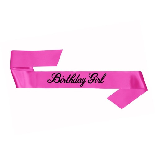 Birthday Girl Sash - Pink