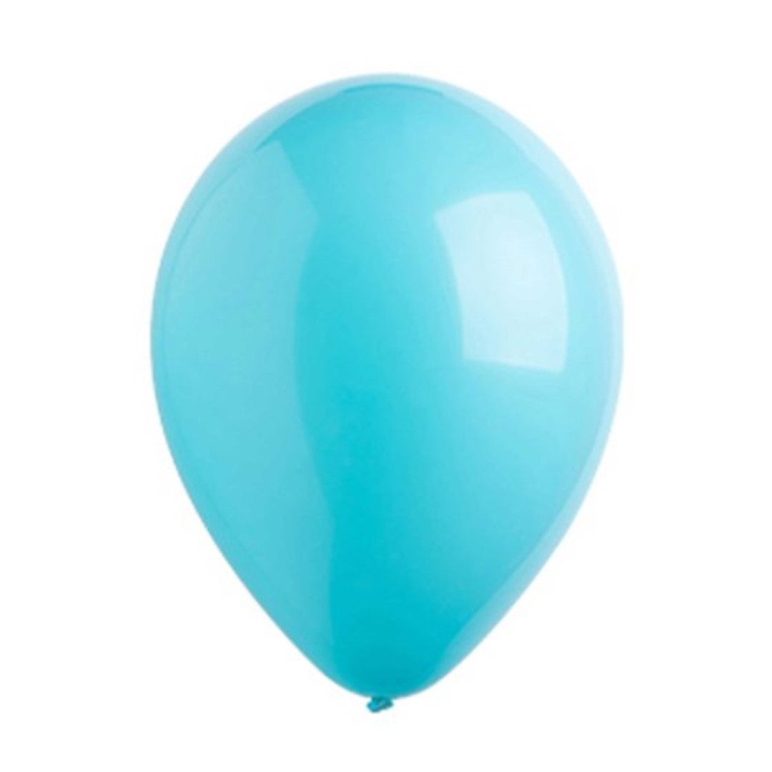 Fashion Aqua latex balloons in a bulk pack of 200; vibrant 30cm size, perfect for all celebrations and events.