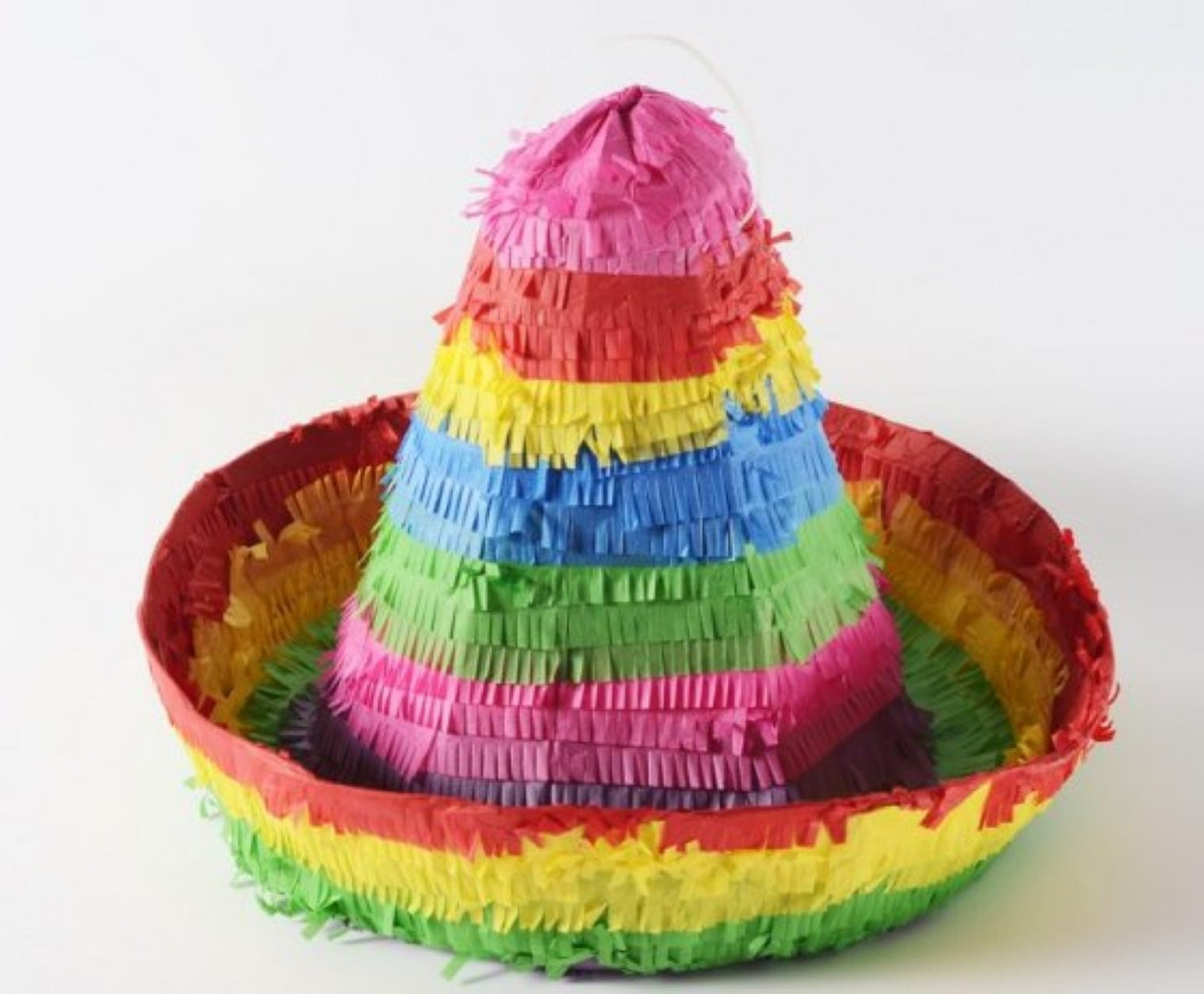 Sombrero 3D Shape Pull String Pinata