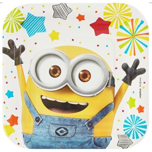 Despicable Me Minion Made Luncheon Plates -Pack of 8