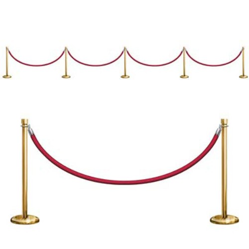 Stanchion Party Prop Cutout - Pack of 9