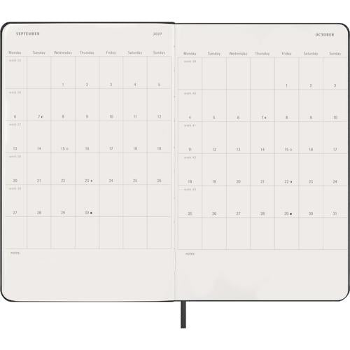 2027 Moleskine Daily Hardcover Large Black 12-Month Diary