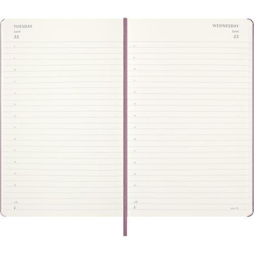 2027 Moleskine Daily Hardcover Large Majestic Pink 12-Month Diary