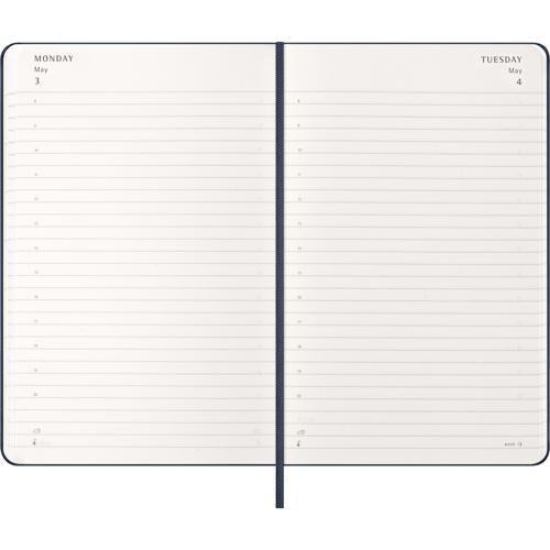 2027 Moleskine Daily Hardcover Large Sapphire Blue 12-Month Diary