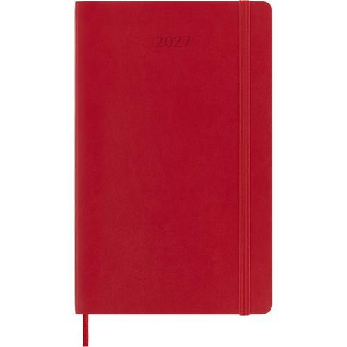 2027 Moleskine Daily Softcover Large Scarlet Red 12-Month Diary