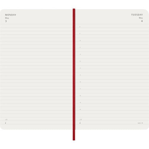 2027 Moleskine Daily Softcover Large Scarlet Red 12-Month Diary