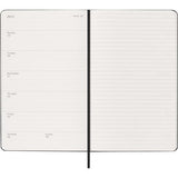 2027 Moleskine Weekly With Notes Hardcover Large Black 12-Month Diary