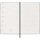 2027 Moleskine Weekly With Notes Hardcover Large Myrtle Green 12-Month Diary
