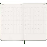 2027 Moleskine Weekly With Notes Hardcover Large Myrtle Green 12-Month Diary