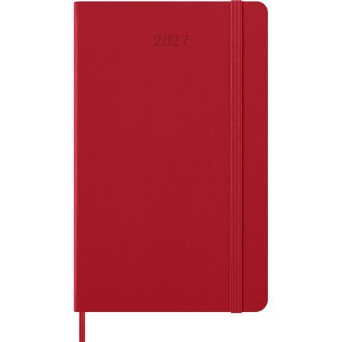 2027 Moleskine Weekly With Notes Hardcover Large Scarlet Red 12-Month Diary