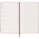 2027 Moleskine Weekly With Notes Hardcover Large Scarlet Red 12-Month Diary