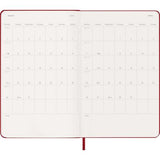 2027 Moleskine Weekly With Notes Hardcover Large Scarlet Red 12-Month Diary