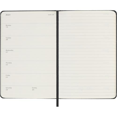 2027 Moleskine Weekly With Notes Hardcover Pocket Black 12-Month Diary