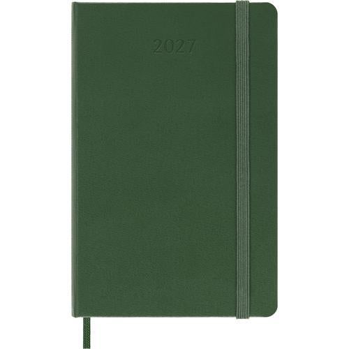 2027 Moleskine Weekly With Notes Hardcover Pocket Myrtle Green 12-Month Diary