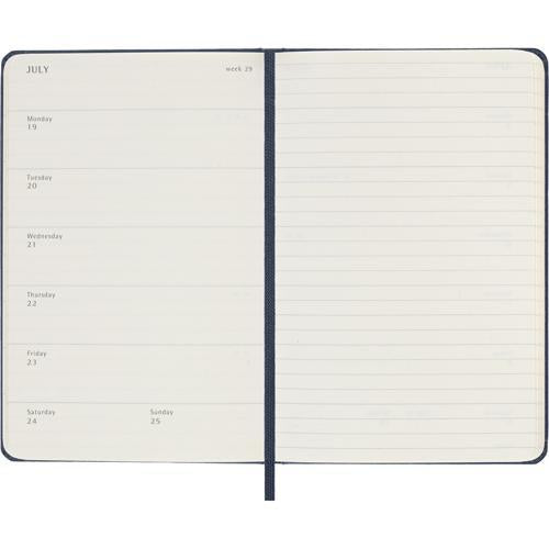 2027 Moleskine Weekly With Notes Hardcover Pocket Sapphire Blue 12-Month Diary