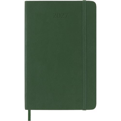 2027 Moleskine Weekly With Notes Softcover Pocket Myrtle Green 12-Month Diary