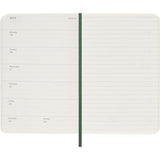 2027 Moleskine Weekly With Notes Softcover Pocket Myrtle Green 12-Month Diary