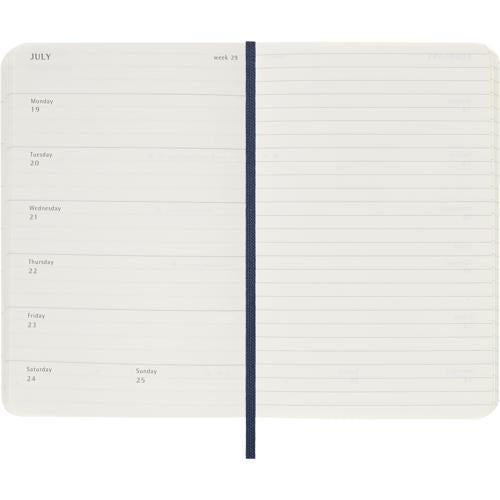 2027 Moleskine Weekly With Notes Softcover Pocket Sapphire Blue 12-Month Diary