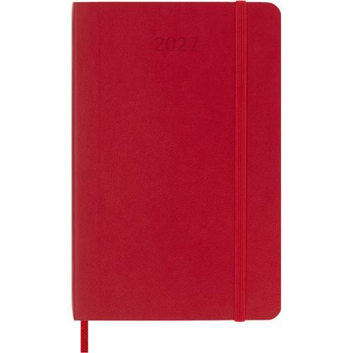 2027 Moleskine Weekly With Notes Softcover Pocket Scarlet Red 12-Month Diary
