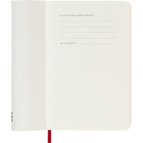 2027 Moleskine Weekly With Notes Softcover Pocket Scarlet Red 12-Month Diary
