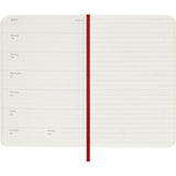 2027 Moleskine Weekly With Notes Softcover Pocket Scarlet Red 12-Month Diary